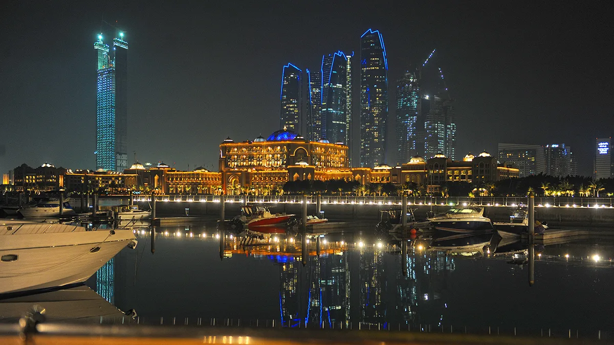 Abu Dhabi Island in United Arab Emirates