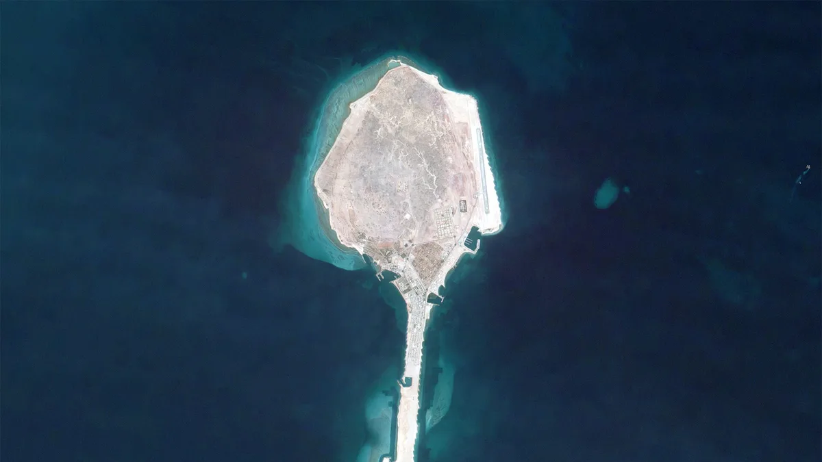 Dalma Island in United Arab Emirates