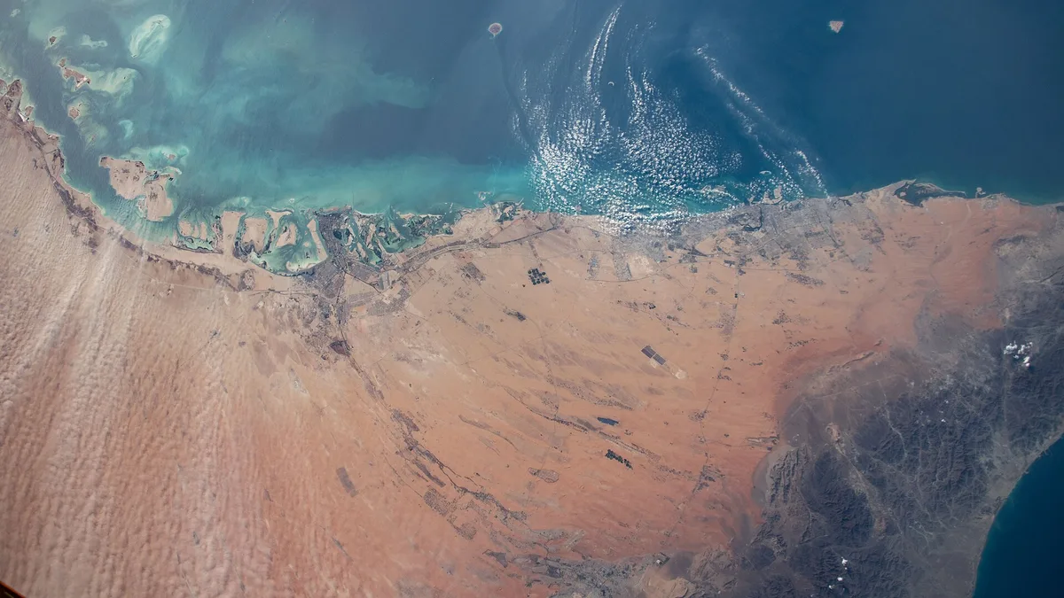 Marawah Island in United Arab Emirates