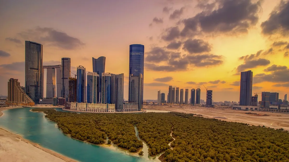 Al Reem Island in United Arab Emirates