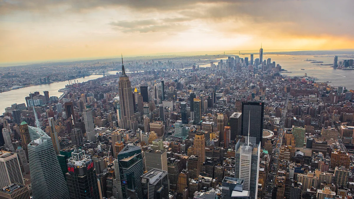 Manhattan Island in United States