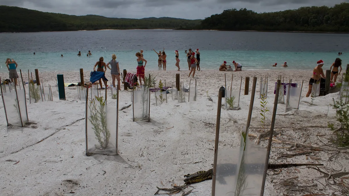 Lake Mackenzie in Australia