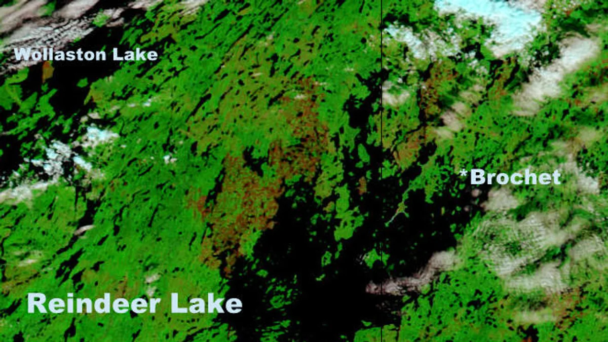 Reindeer Lake in Canada