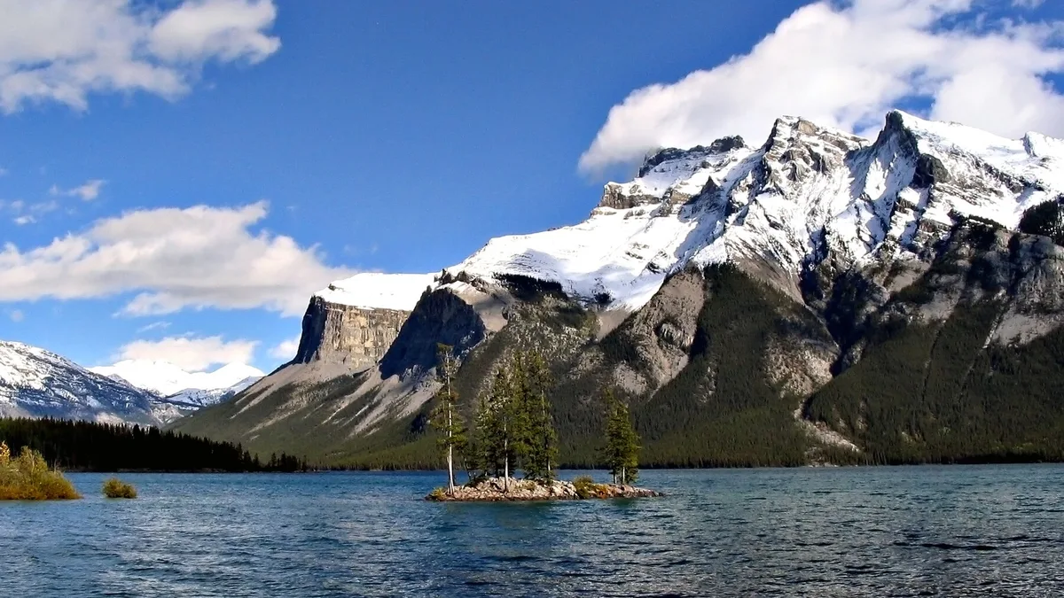 Lake Minnewanka in Canada