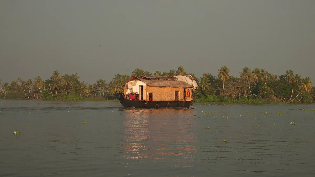 Vembanad Lake in India