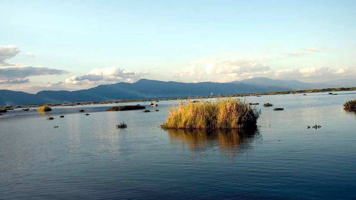 Loktak Lake in India