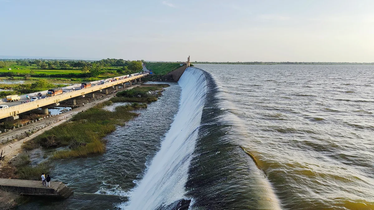 Srisailam Reservoir in India