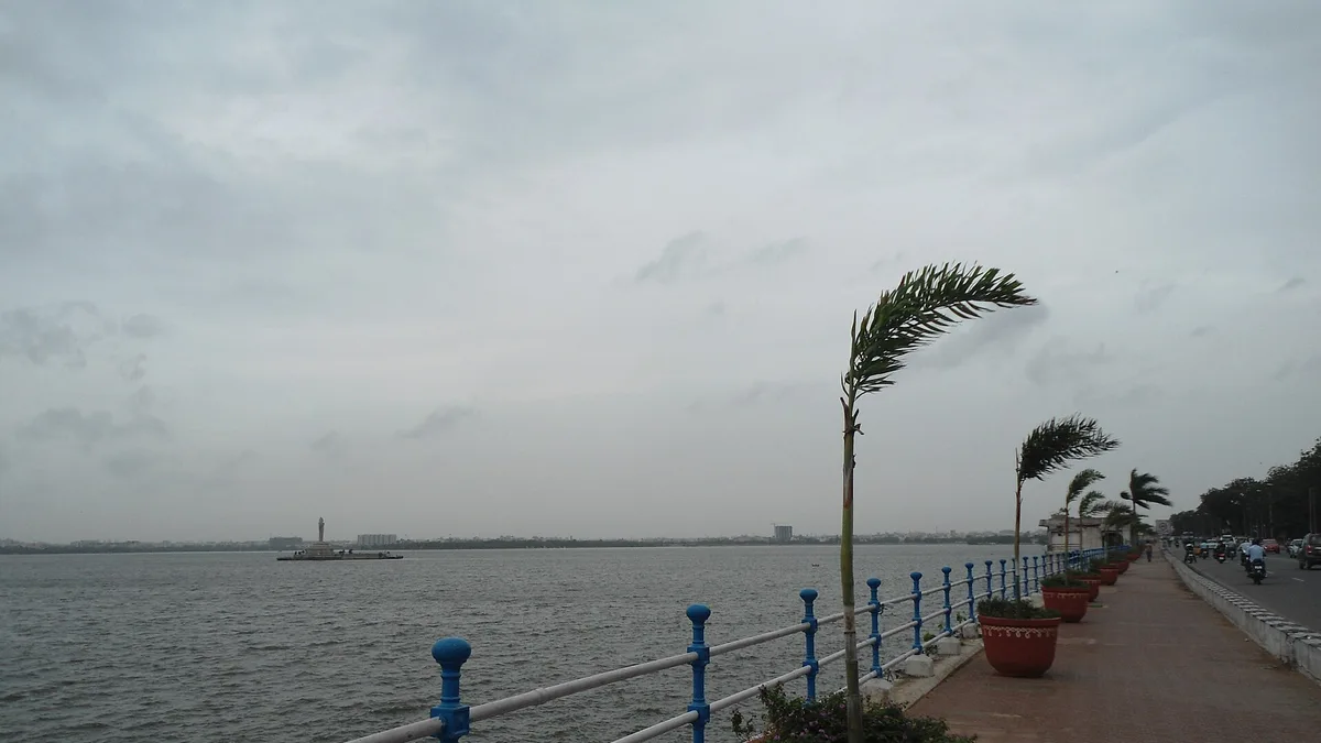 Hussain Sagar Lake in India