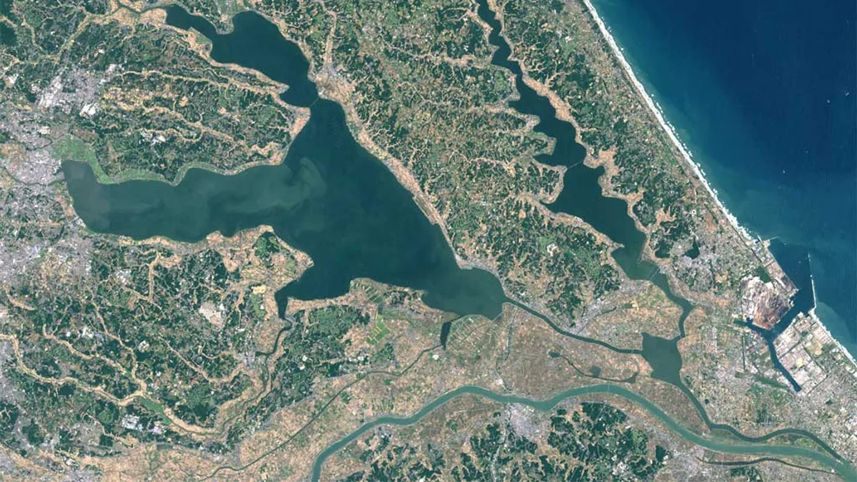 Lake Kasumigaura in Japan