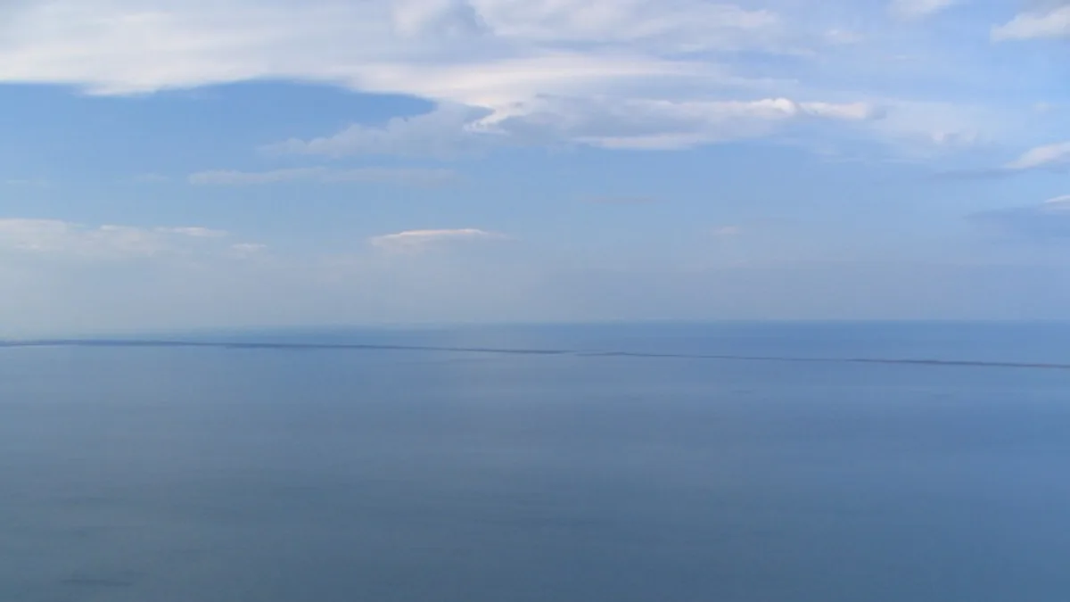 Lake Saroma in Japan