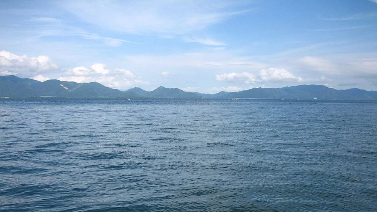 Lake Inawashiro in Japan