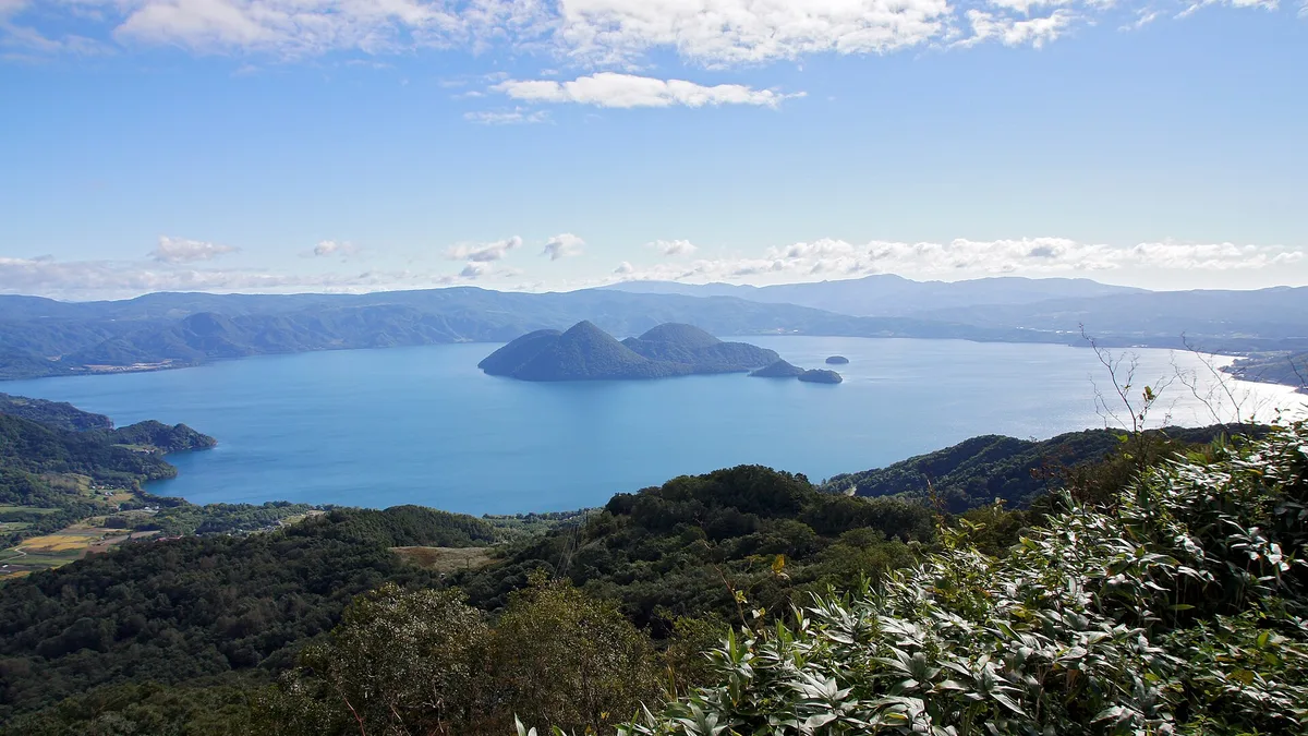 Lake Toya in Japan