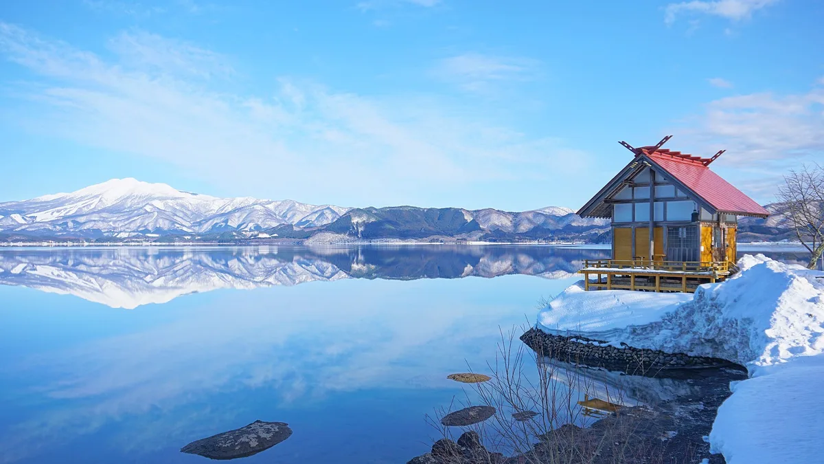Lake Tazawa in Japan
