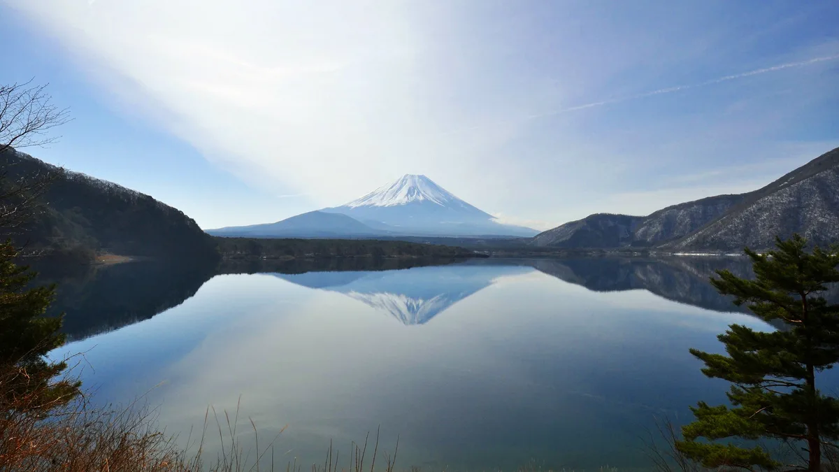 Lake Motosu in Japan