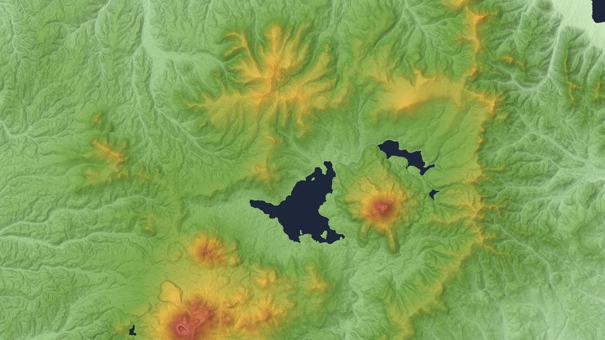 Lake Akan in Japan