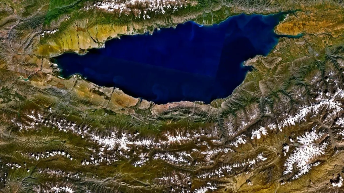 Issyk-Kul Lake in Kyrgyzstan