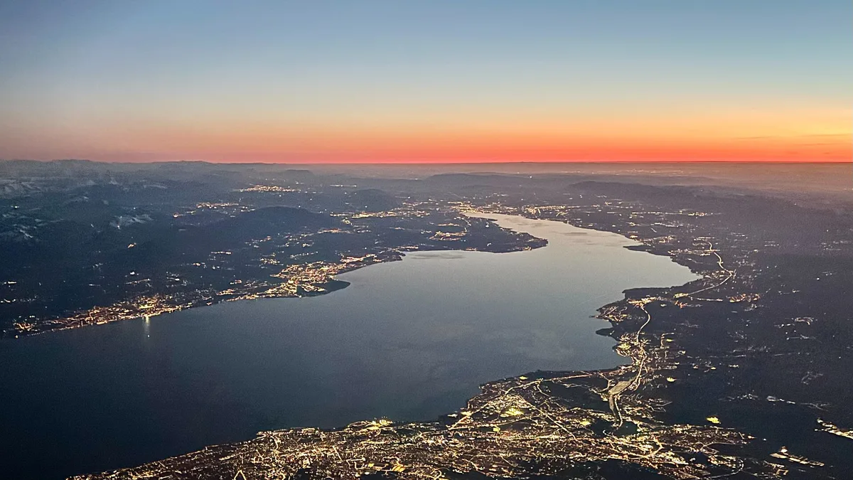 Lake Geneva in Switzerland