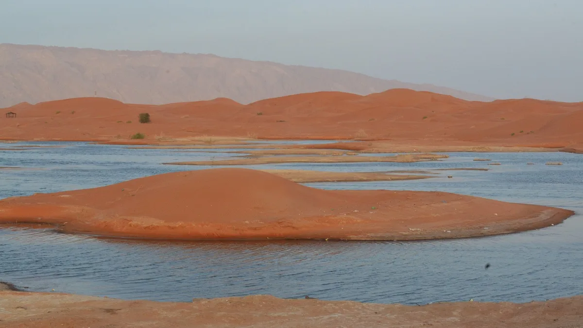 Lake Zakher in United Arab Emirates