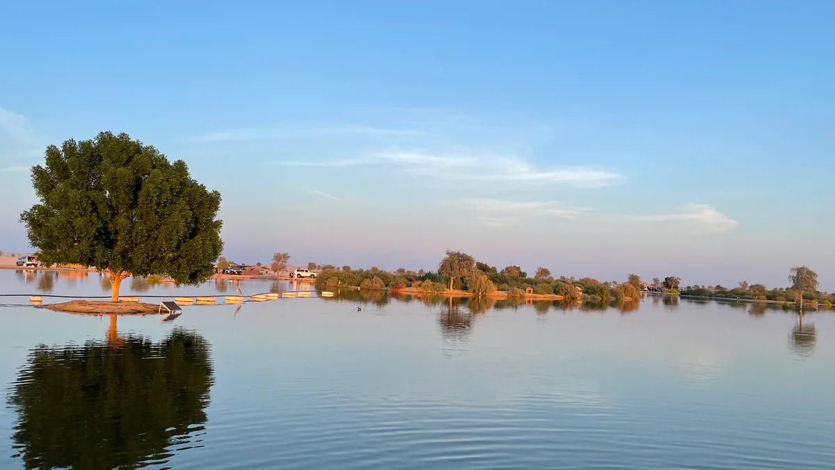 Al Wathba Lake in United Arab Emirates
