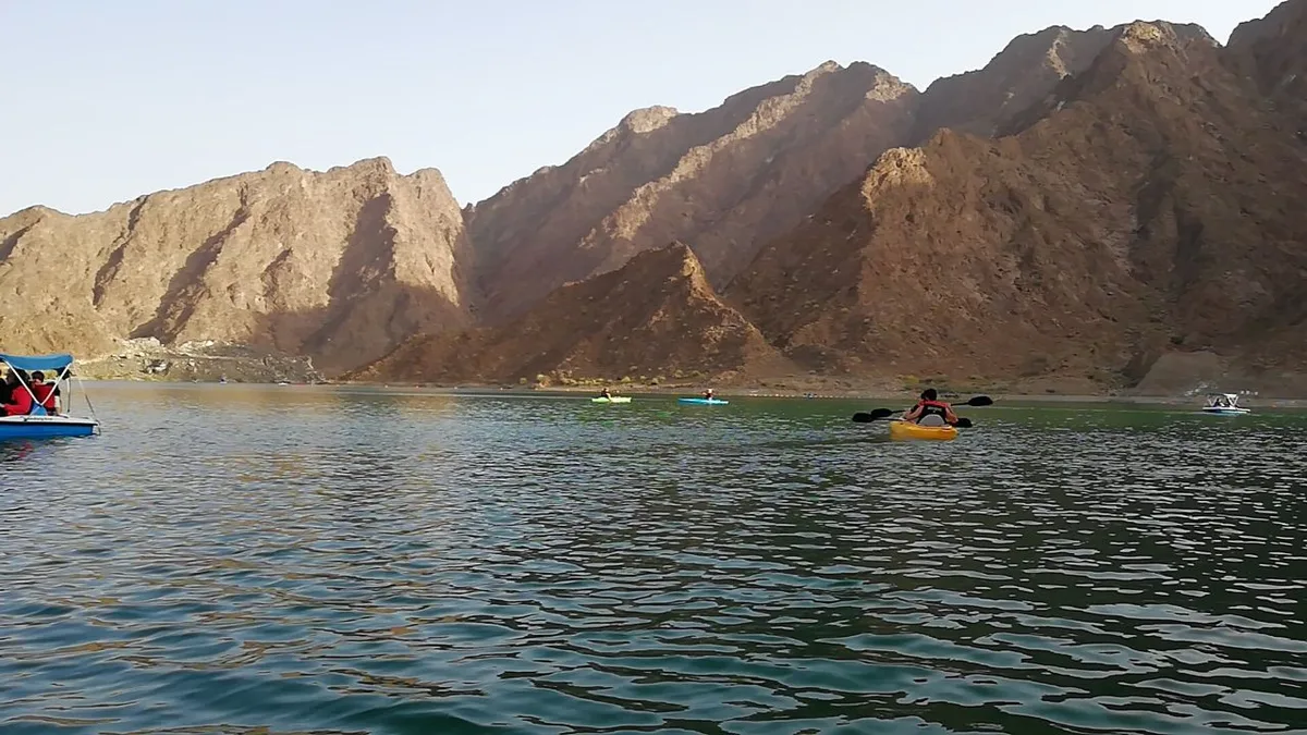 Hatta Dam Reservoir in United Arab Emirates