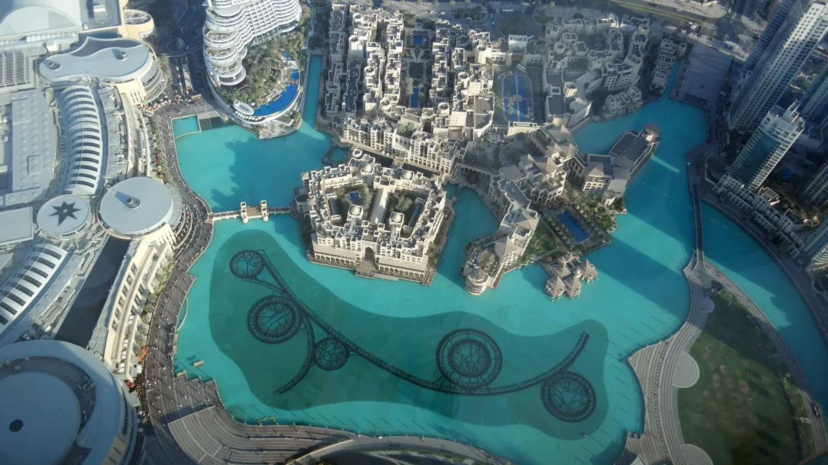 Burj Lake in United Arab Emirates
