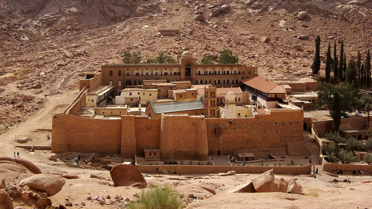 Saint Catherine's Monastery Library in Egypt