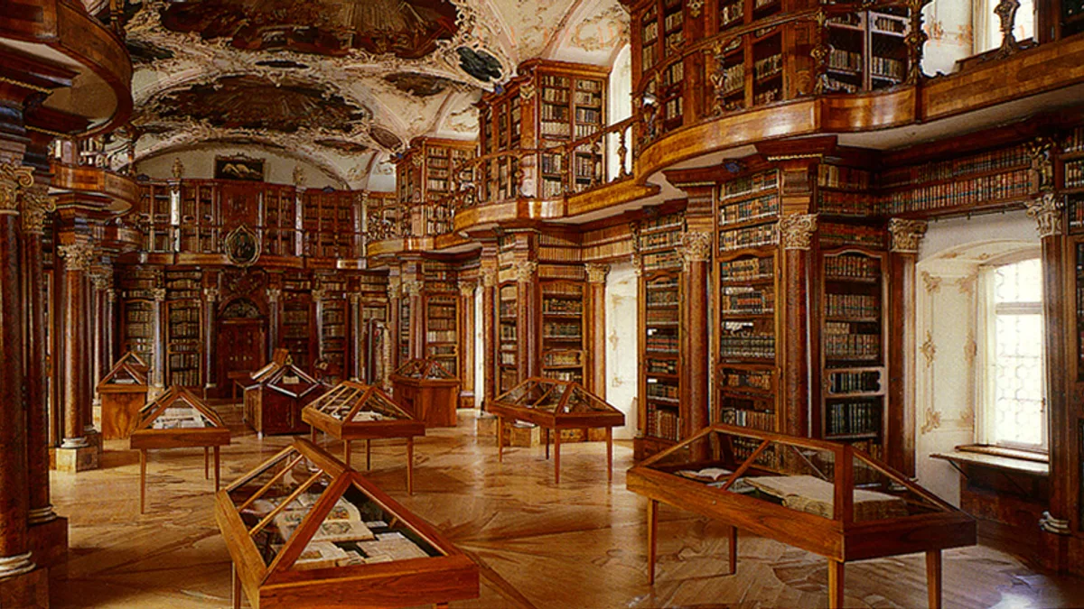 Abbey Library of Saint Gall in Switzerland