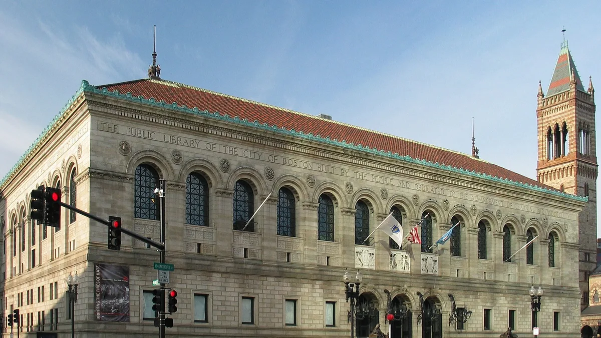 Boston Public Library in United States