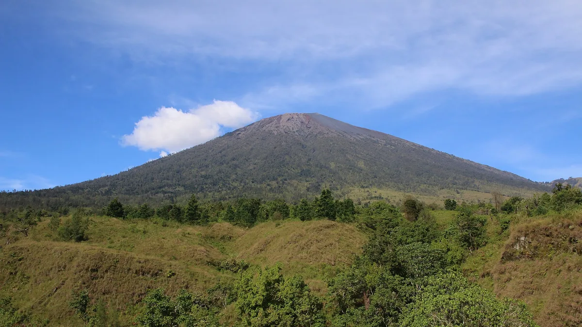 Mount Rinjani in Indonesia
