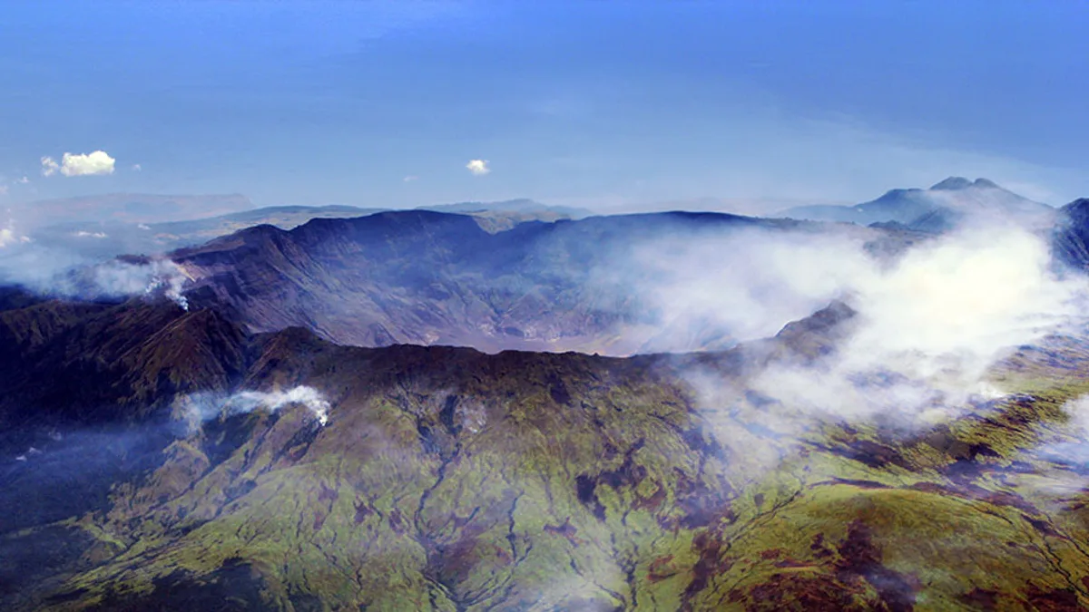Mount Tambora in Indonesia