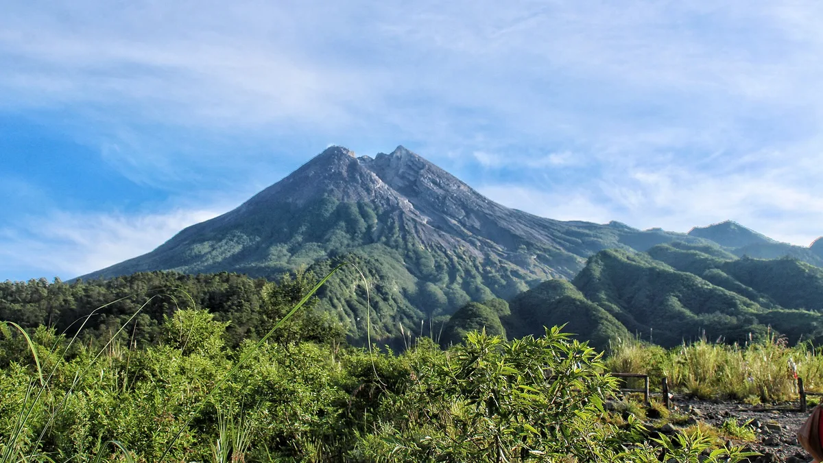 Mount Merapi in Indonesia