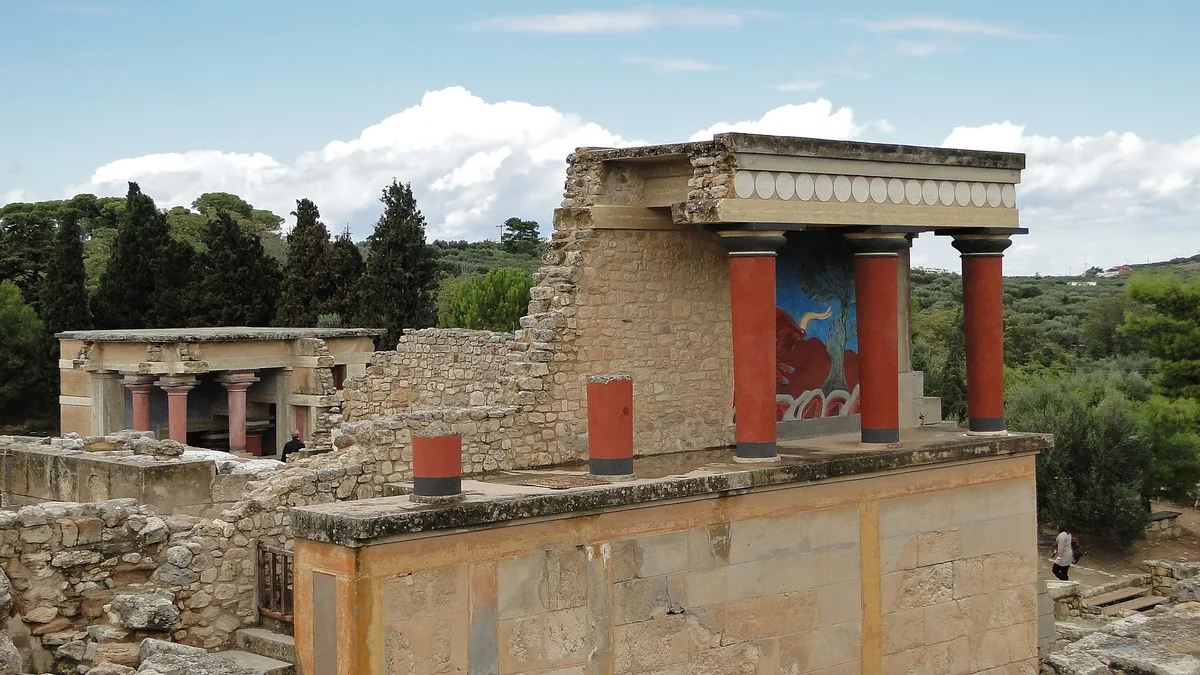 Palace of Knossos in Greece
