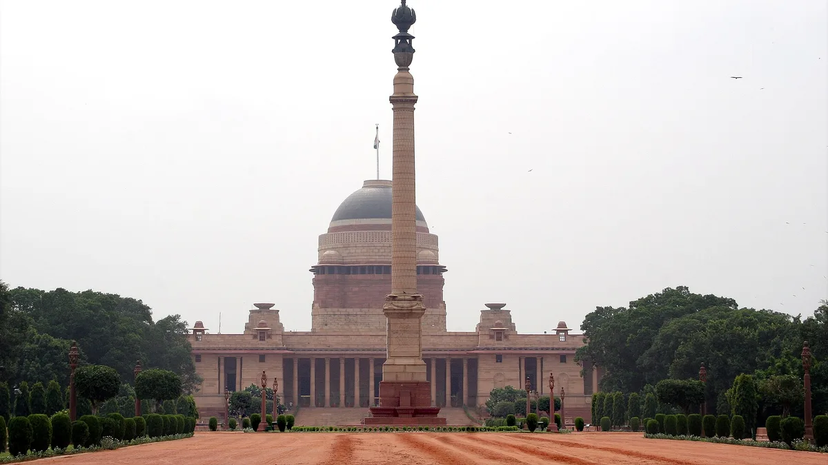 Rashtrapati Bhavan in India