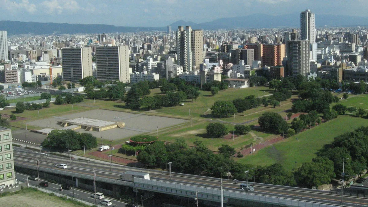 Naniwa Palace Site in Japan
