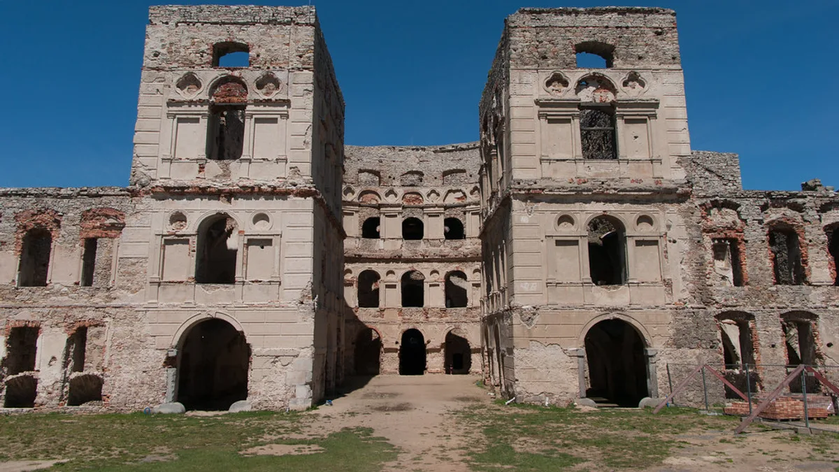 Krzyżtopór Castle in Poland