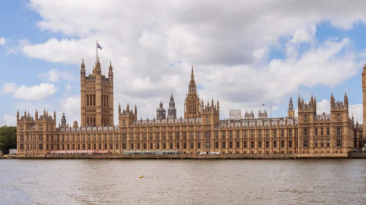 Palace of Westminster in United Kingdom