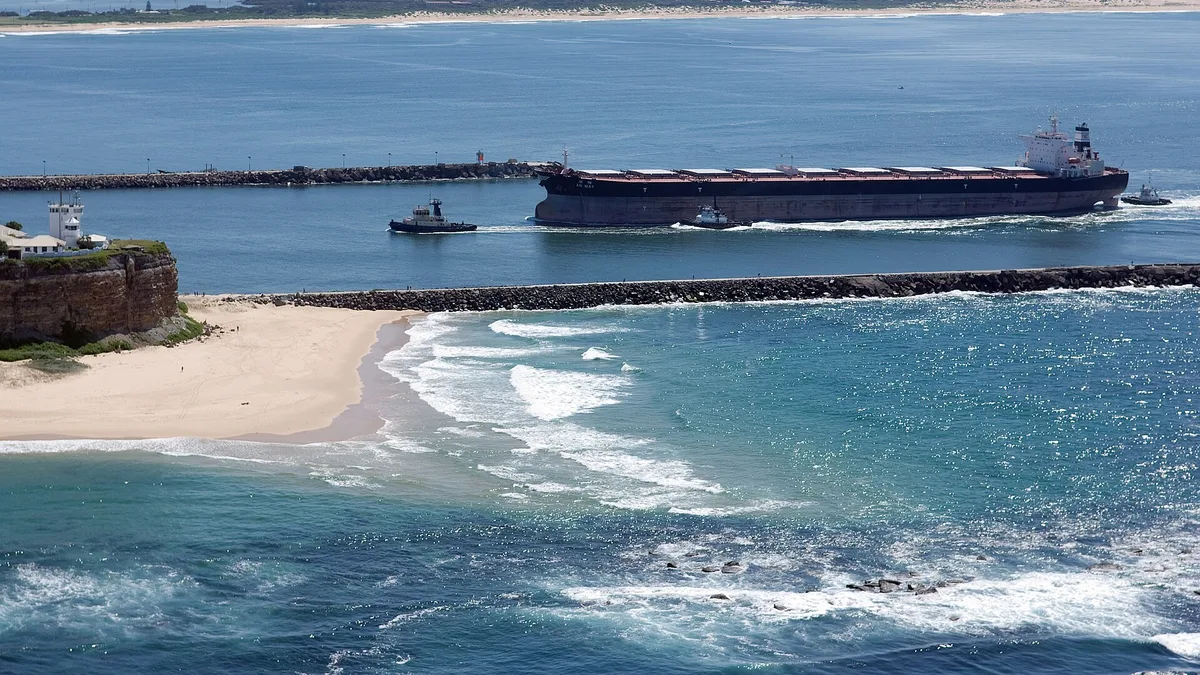 Port of Newcastle in Australia