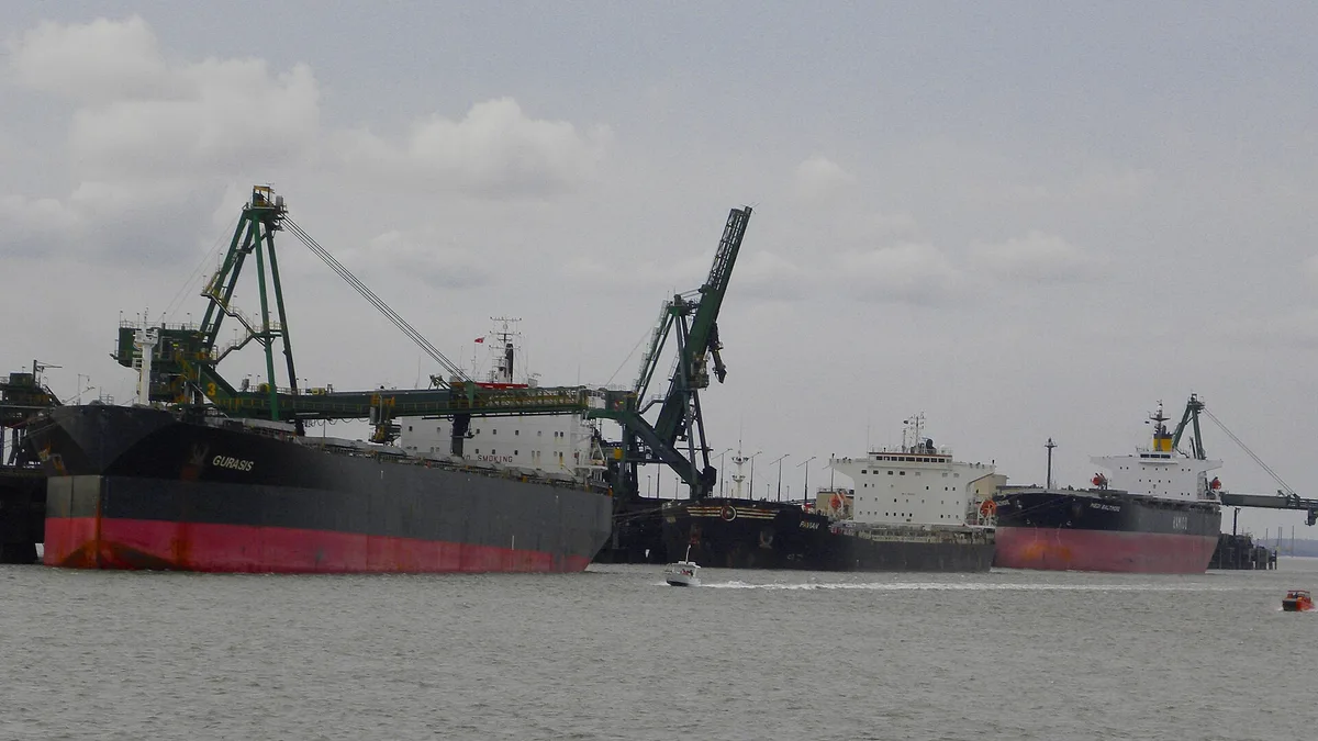 Port of Gladstone in Australia