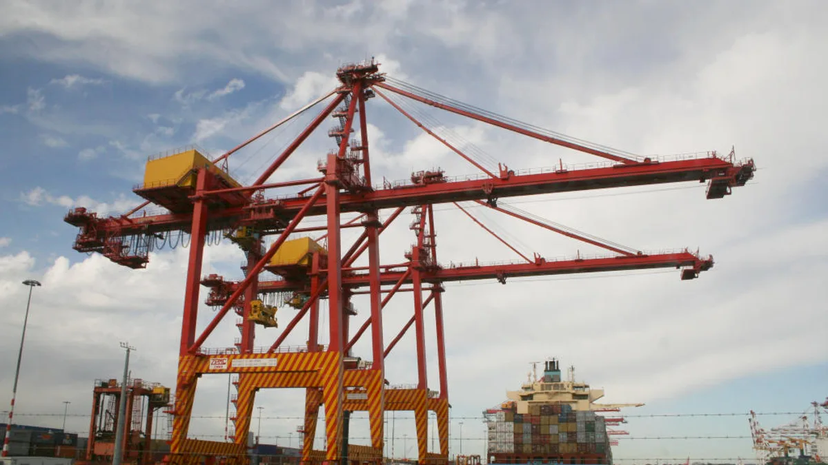 Port of Melbourne in Australia