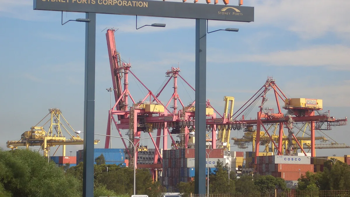 Port Botany in Australia