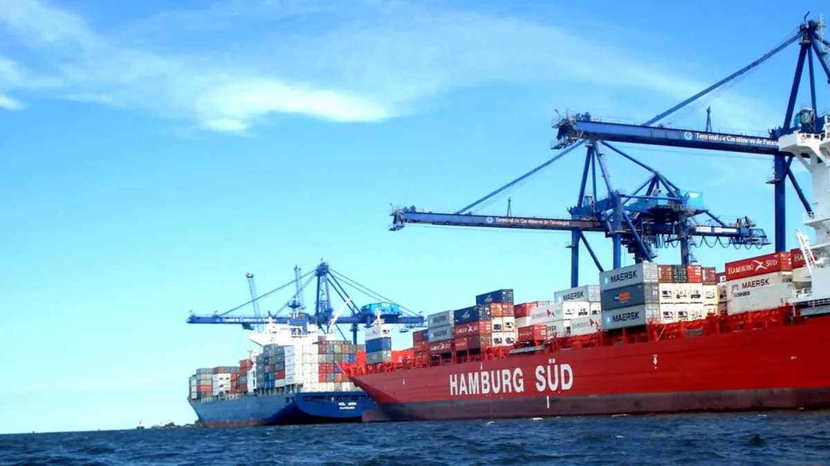 Port of Paranaguá in Brazil