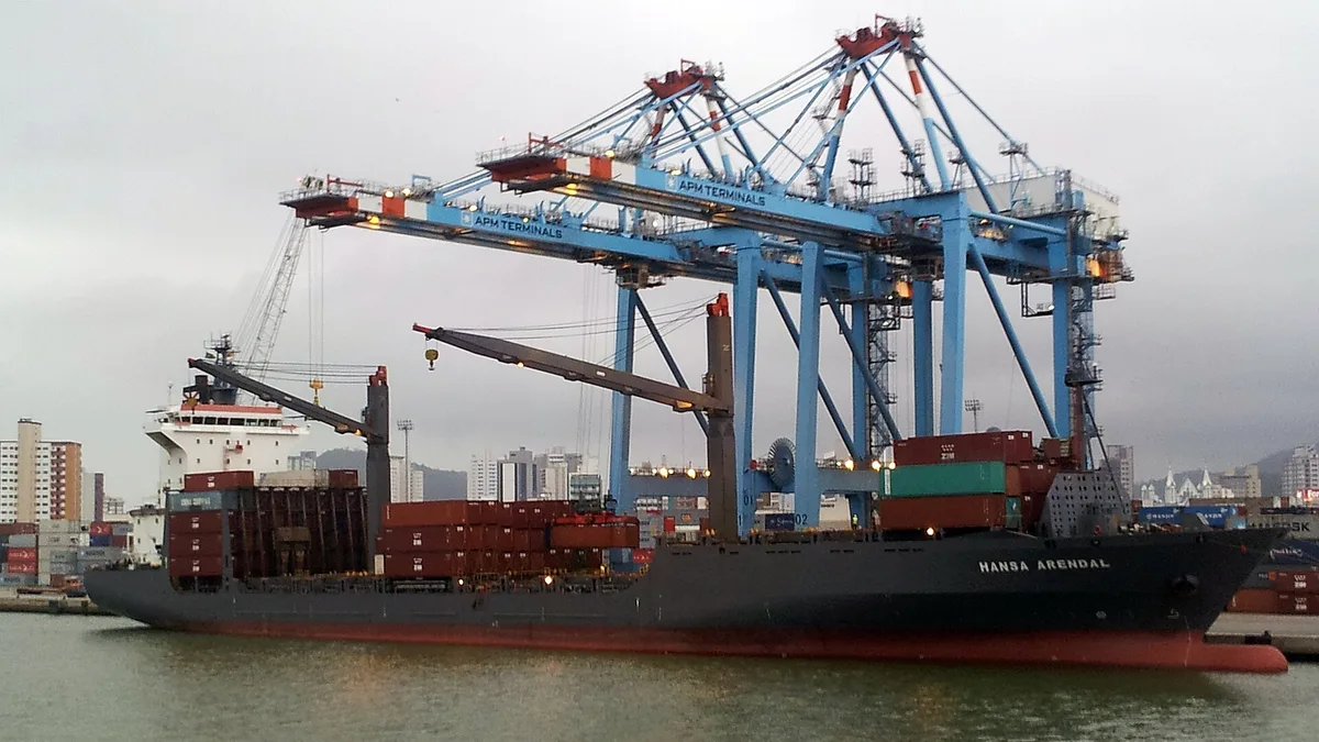 Port of Itajaí in Brazil