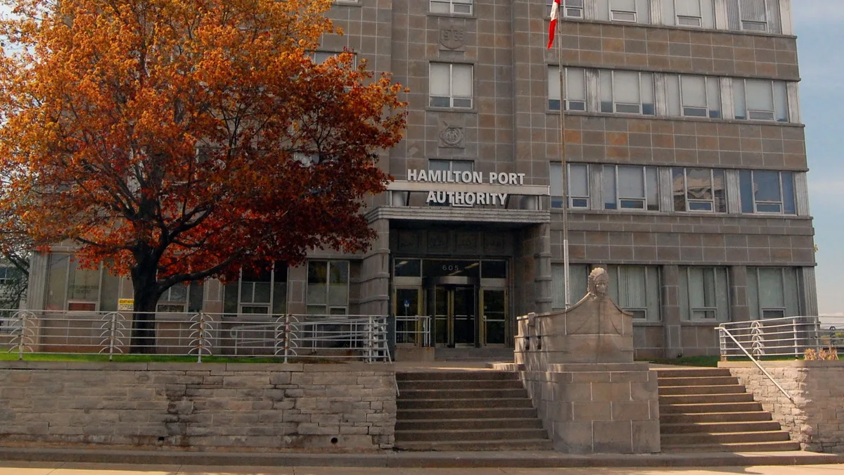Port of Hamilton in Canada