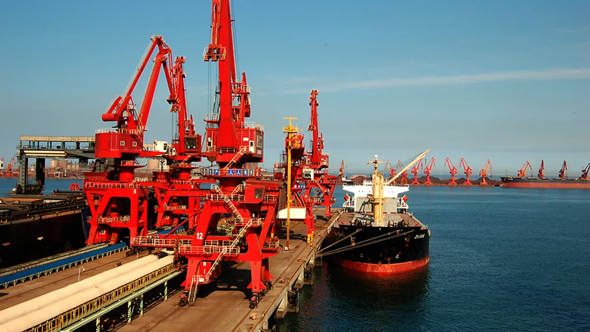 Port of Rizhao in China