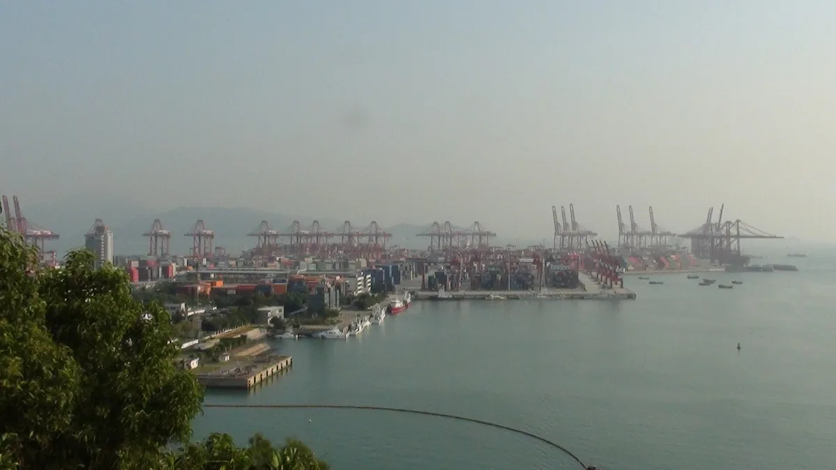 Port of Shenzhen in China