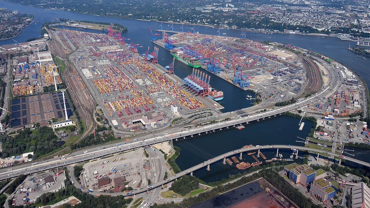 Port of Hamburg in Germany