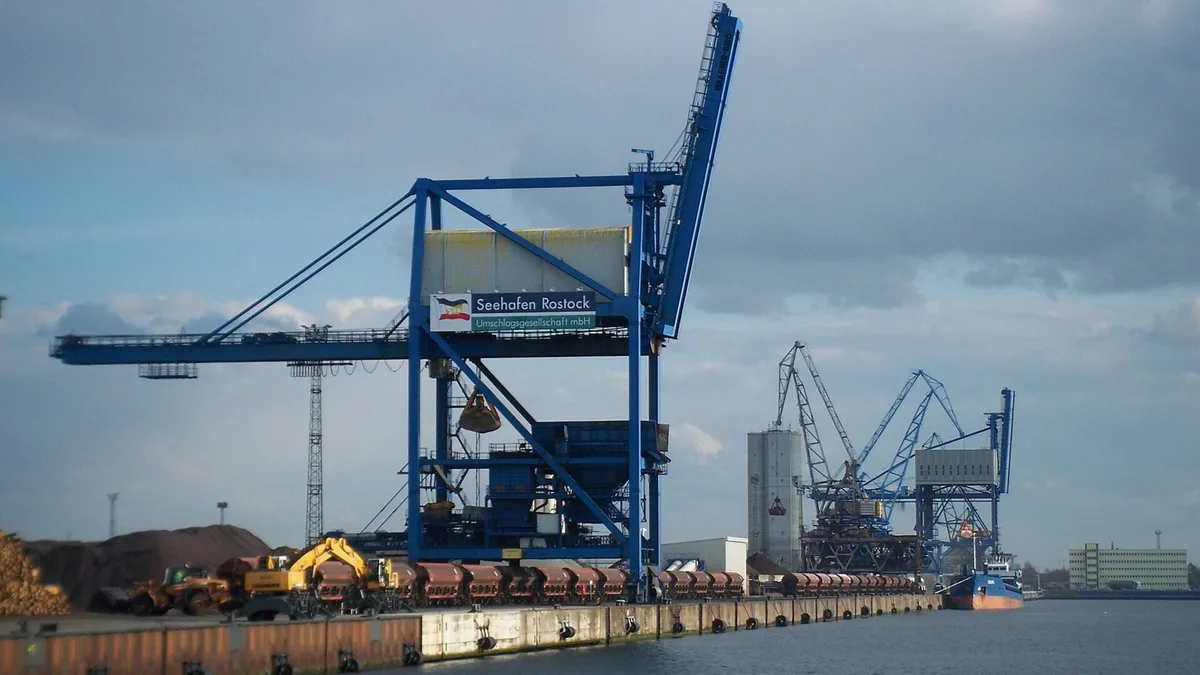 Port of Rostock in Germany