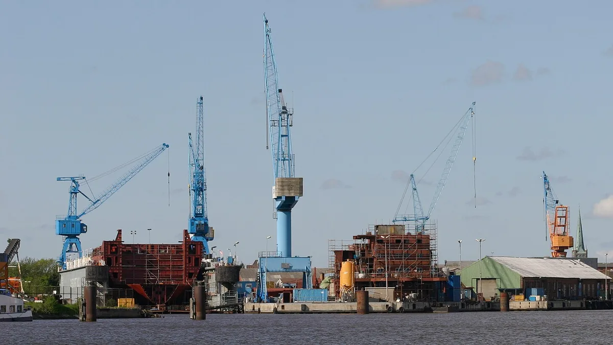 Port of Emden in Germany