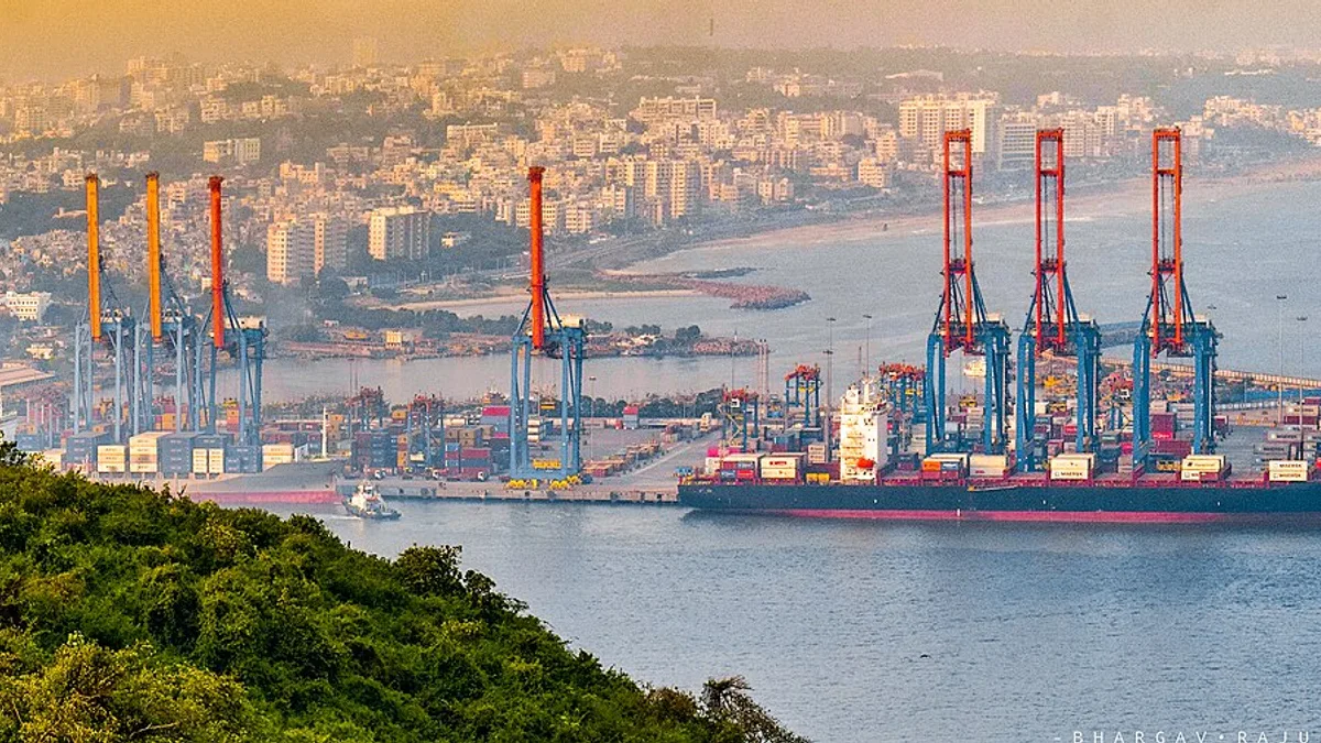Visakhapatnam Port in India