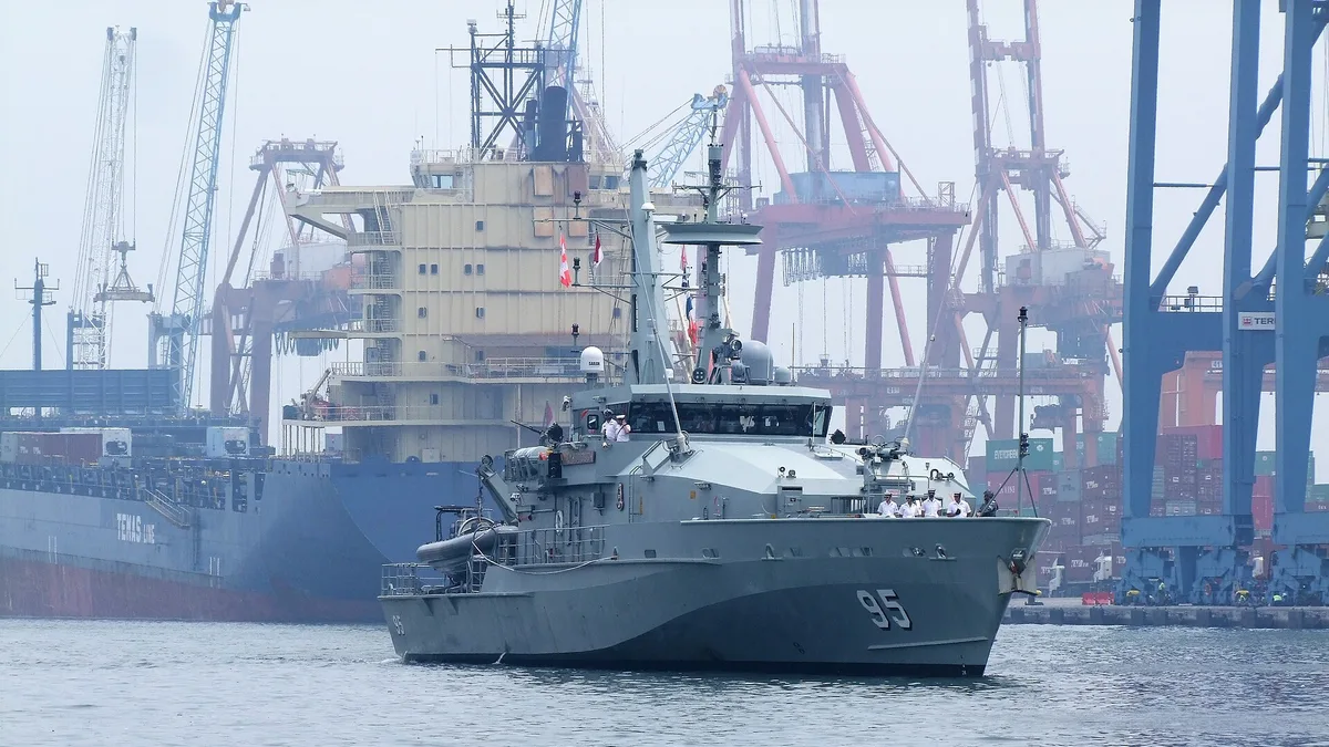 Port of Tanjung Priok in Indonesia